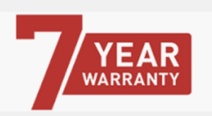 7 year warranty
