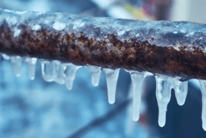 frozen condensate pipe