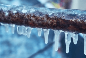 frozen condensate pipe