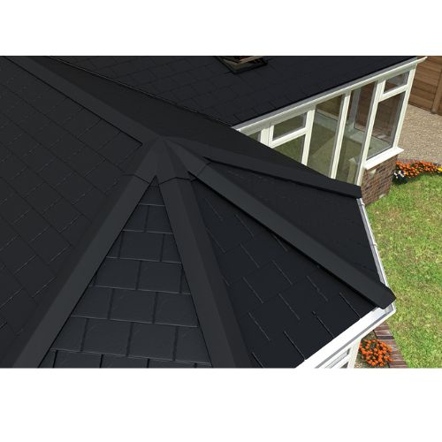 Black Conservatory Solid Tiled Roof Replacement