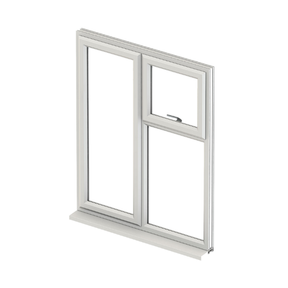White Flush Casement Window