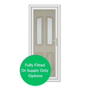 Pebble Grey uPVC Front Door
