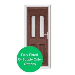 Rosewood uPVC Front Door