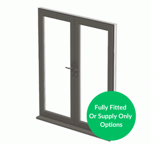 Anthracite Grey UPVC French Doors