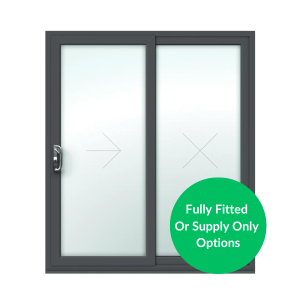 Agate Grey UPVC Sliding Patio Doors