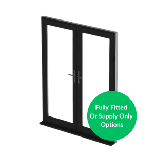 Black UPVC French Doors