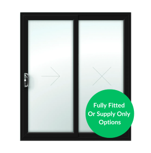 Black UPVC Sliding Patio Doors