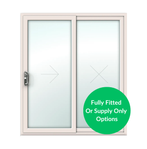Cream UPVC Sliding Patio Doors
