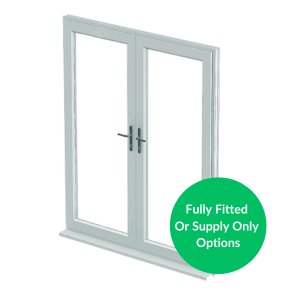 White UPVC French Doors