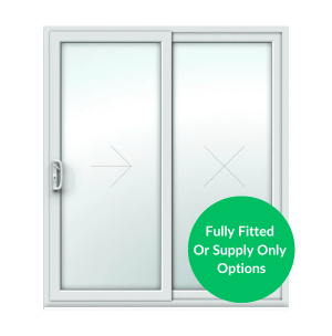 White UPVC Sliding Patio Doors