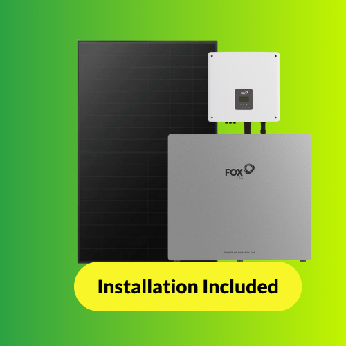 Solar Panels With Battery Storage Power Value Installation Package For UK Homes